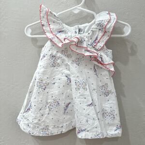 Janie and Jack Floral Butterfly Ruffle Dress